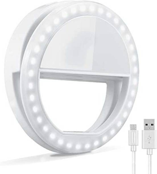 HIFY Bright Selfie Flash Rechargeable Night LED Selfie Ring Flash Light For All Smartphones, Tablets and Laptops Light Ring Flash