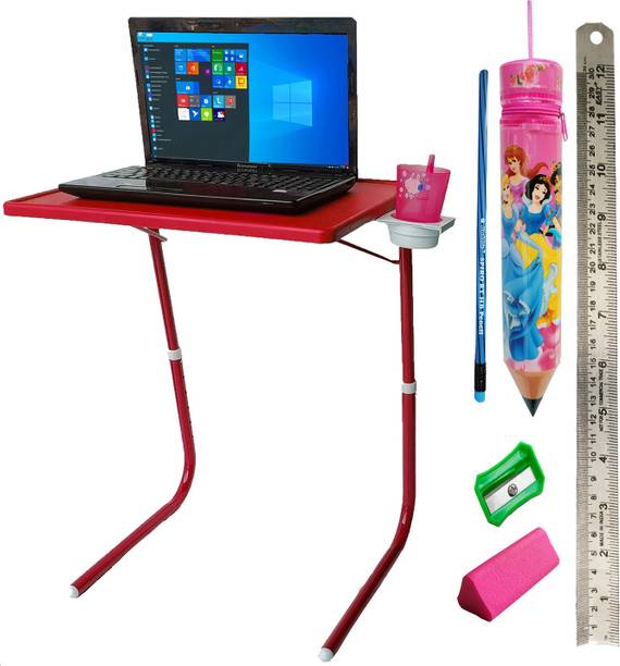 sai praseeda PouchSharpnerEraserMetalScalePencil Plastic Portable Laptop Table