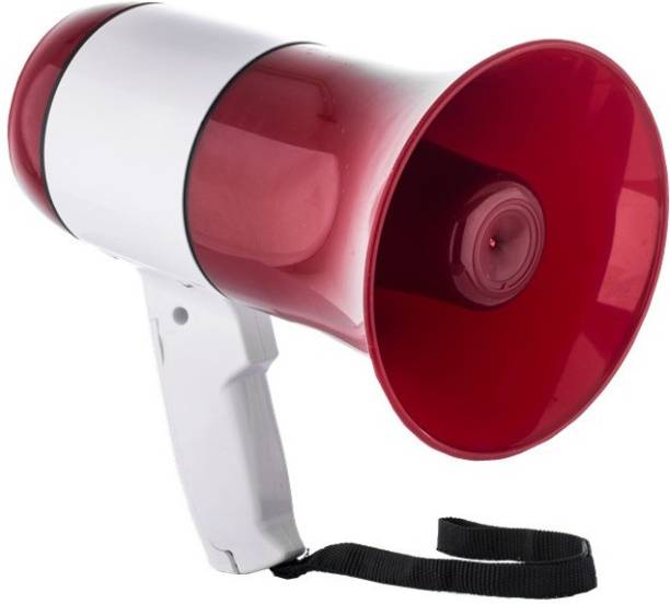 REALON Best Megaphone Loudspeaker Siren with Sound Recorder, USB and Memory Card Input for Announcing; Talk; Record; Play; Siren; Music with Battery and Charger Indoor, Outdoor PA System
