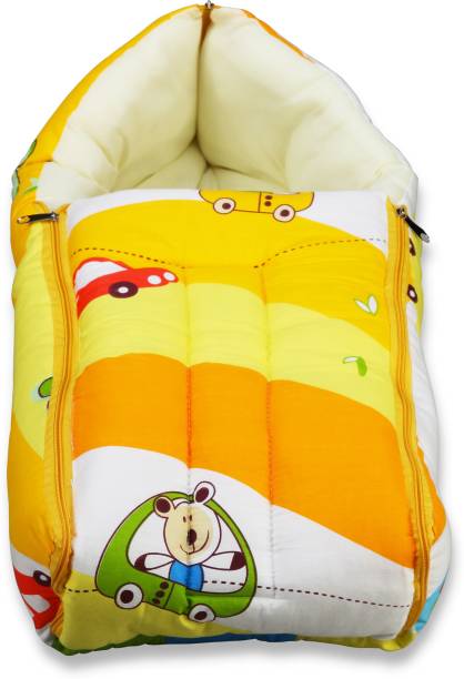 LuvLap 3 in 1 Baby Sleeping Bag & Carry Nest, Cotton Bed Cum Infant Portable Bassinet Sleeping Bag