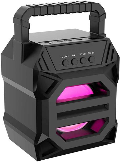 Techobucks Powerpect Music LZ-3102 Wireless Speaker Mini Sound Blast Home Audio with Fast Connectivity, LED Disco lights ,AUX,FM, USB, TF card support 10 W Bluetooth Speaker