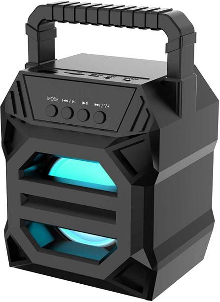 Techobucks Powerpect Music LZ-3102 Bluetooth Speaker Best Home Audio with Faster Bluetooth Connectivity, LED Disco lights ,AUX,FM, USB, TF card support 10 W Bluetooth Speaker