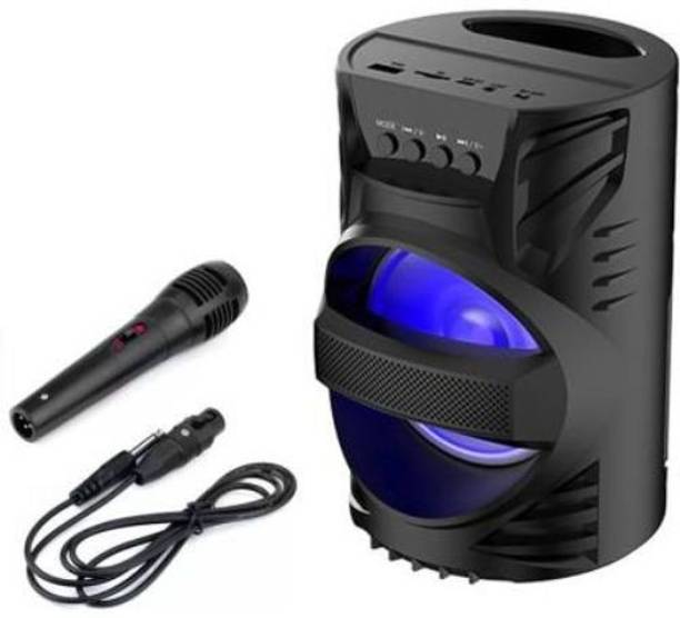 GUGGU GDH_624D_LZ 4104||WS-04|| Karaoke Speaker With Mic Super Bass Bluetooth Wireless Portable compatiable With all smart phones || Karaoke Bluetooth speaker with SD card and USB slot Wireless Bluetooth Multimedia Speaker || Wireless Speaker Ultra Loud Stereo sound || Bluetooth Speaker for Desktop PC|| Bluetooth Speaker Home Audio|| Perfect for home DJ audio player and DJ for outdoor activities || FM , Aux, TF, Speaker Phone / Wireless Speaker Compatible with all your devices. 15 W Bluetooth PA Speaker