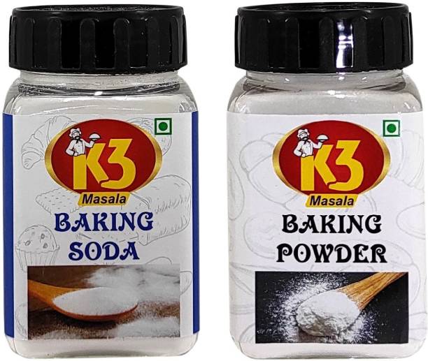 K3 Masala Baking Powder (100gm) And Baking Soda (100gm) (Pack of 2) Baking Powder