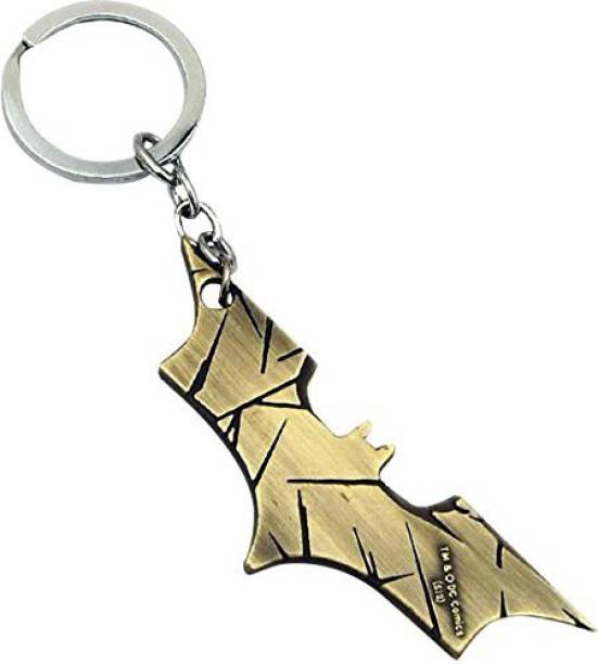 RVM Toys Batman Keychain Logo Bronze Metal Key Chain for Car Bike Men Women Key Ring Key Chain