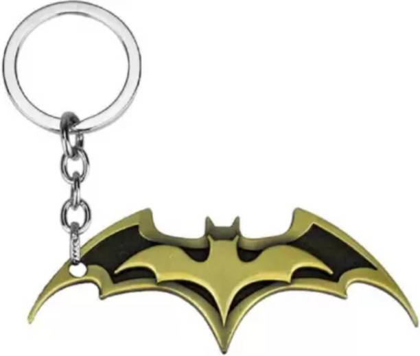 RVM Toys Batman Keychain Logo Metal With Double Design Bronze Key Chain for Car Bike Men Women Key Ring Key Chain