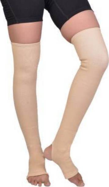 HEAREAL HEALTH CARE UNISEX VARICOSE VEIN STOCKINGS ( BEIGE) Knee Support