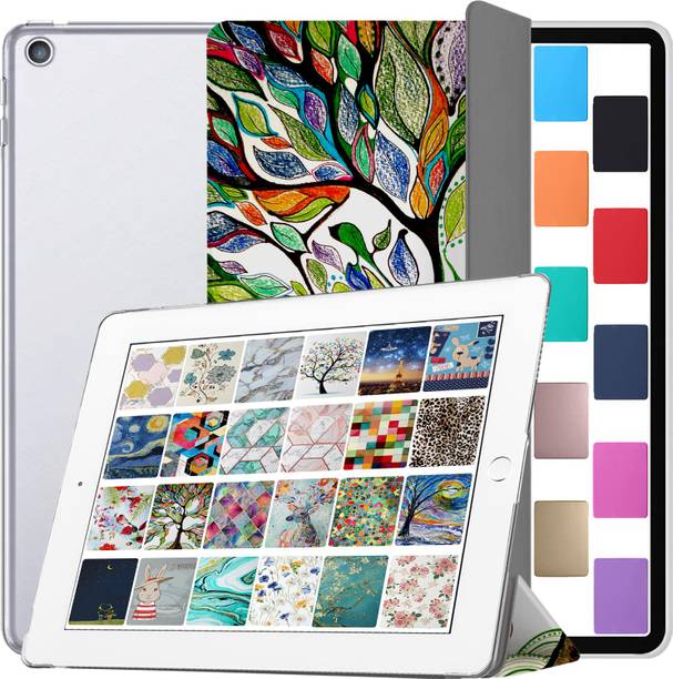 DuraSafe Cases Front & Back Case for iPad 9.7" Air 2nd Air 1st 6th 5th Gen Printed Cover with Translucent Frosted Hard Back