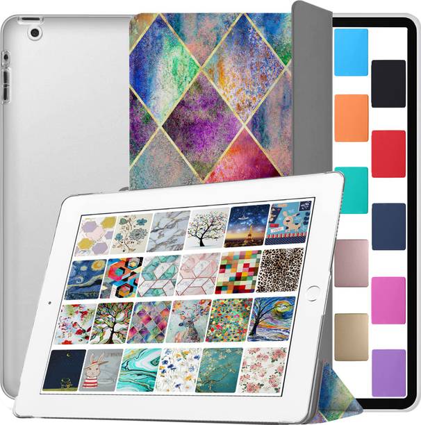 DuraSafe Cases Front & Back Case for iPad 9.7 Inch 4 3 2 Generation [ iPad 4th 3rd 2nd ] Printed Translucent Frosted Back Case