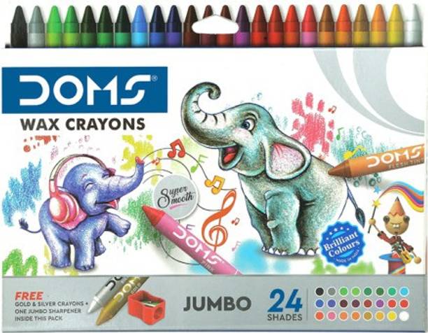DOMS Jumbo Wax Crayons 24 Shades