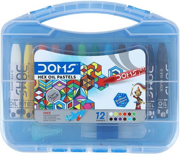 DOMS Hexagonal Oil Pastels 12 Shades