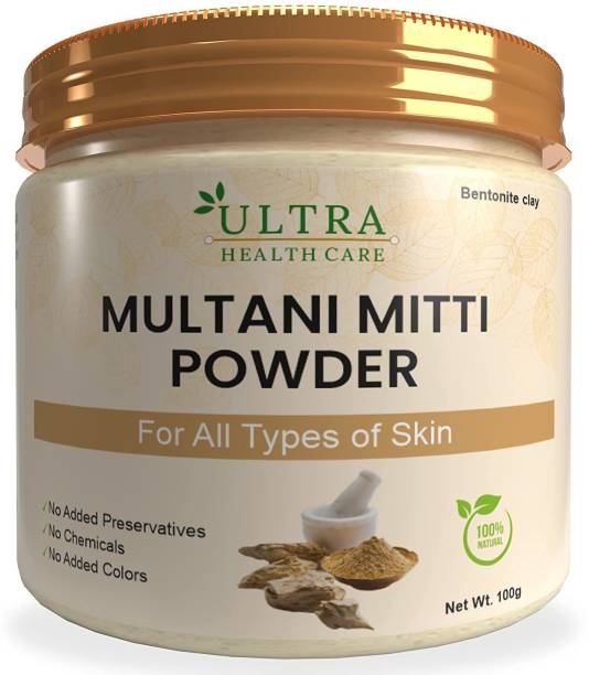 Ultra Healthcare Natural Herbal Multani Mitti Powder For Skin|Face Pack For Skin Brightning|Natural Skin Toner|Tan Remover 100% Pure