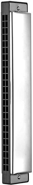 Planetoid Silver with Tremolo Harmonica Performance Harmonica Mouth Organ 24 Holes 48 Tones C Key With White Box (Silver)