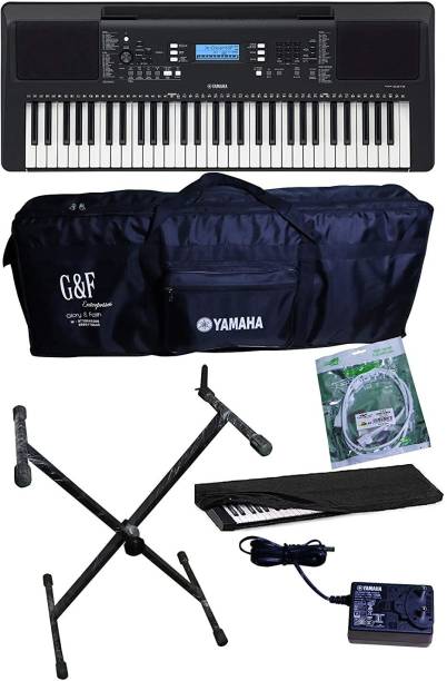 G&F YAMAHA PSR E373 Arranger Keyboard with Bag and Adap...