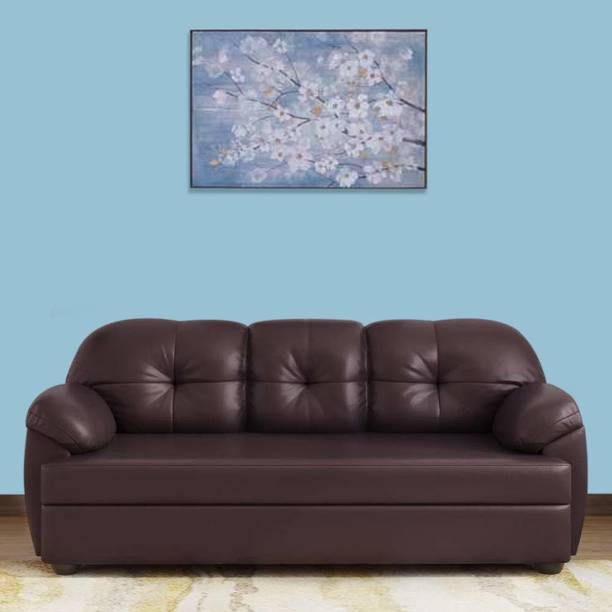 Woodcasa Tomaso Leatherette 3 Seater  Sofa