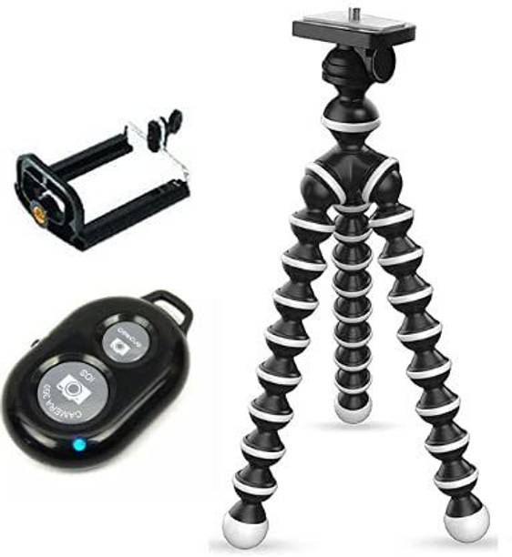Viraan Gorilla Tripod Stand with Bluetooth Remote for Making YouTube, Vlog Videos Tripod