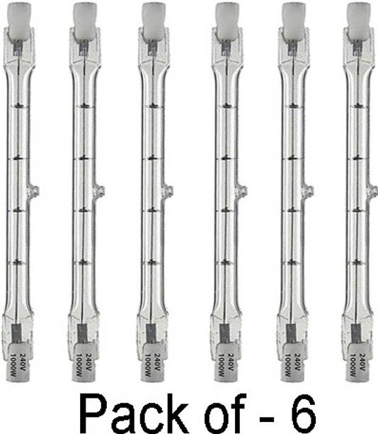 Simpex Halogen 1000 W Tube Continuous Light for Video Light Video Cameras and YouTube Video Shooting Pack of 6 1000 lx Camera LED Light