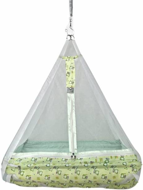 U2CUTE Baby Crib Cradle, JHULA ! TITANIC Baby Hanging Swing Cradle Mosquito Net &amp; Spring, HOT Deal Wholesale Price (Green)(TITANIC)