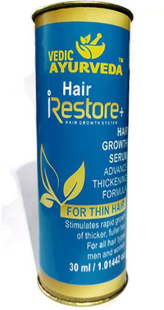 VEDICAYURVEDA Hair Restore+ Serum Hair Growth Serum Advance Thickening Formula (30ml)