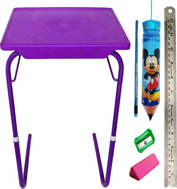 sai praseeda PouchSharpnerEraserMetalScalePencil Plastic Portable Laptop Table