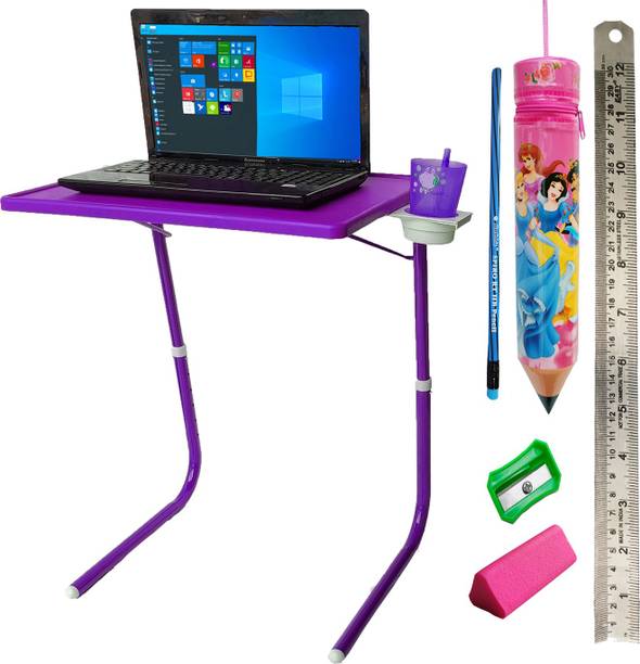 sai praseeda PouchSharpnerEraserMetalScalePencil Plastic Portable Laptop Table
