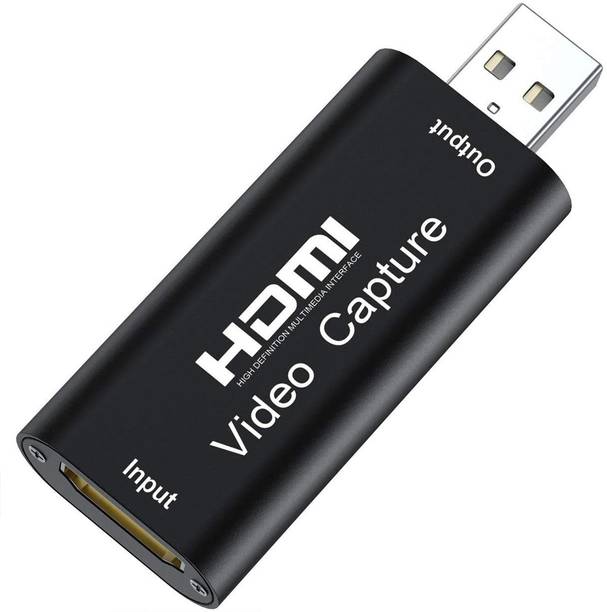 VRISH VRishAudio Video Capture Cards, HDMI to USB 2.0, HDMI Capture Device 1080p60, Record via DSLR Camcorder for High Definition Acquisition, Live Broadcasting and More, Game Capture Card Media Streaming Device