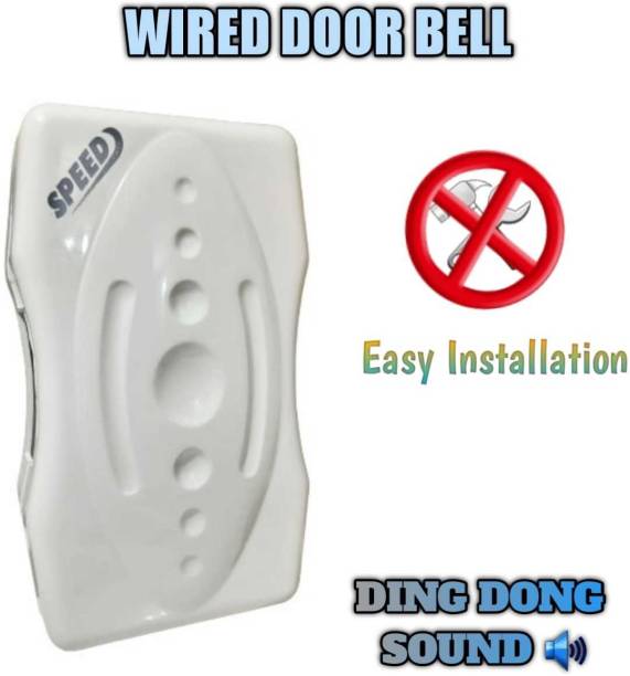 AJ Ding Dong Bell 240V, Ding Door Bell for Home Offices Shops-(White) Wired Door Chime