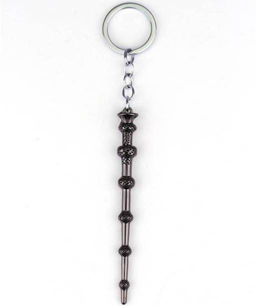 RVM Toys Metal Harry Potter Dumbledore Elder Wand Keychain Grey Key Chain For Car Bike Men Women Key Ring Key Chain