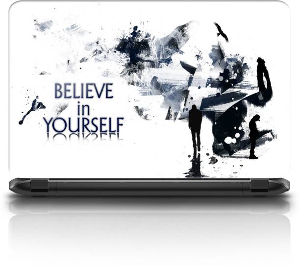 WALLPIK Believe In Yourself - Laptop Skin - Decal - Sticker - Fit For All Brands And Models - WP1067(15.6-inch) Vinyl Reusable Laptop Skin Compatible for 15.6 inch
