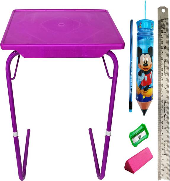 sai praseeda PouchSharpnerEraserMetalScalePencil Plastic Portable Laptop Table