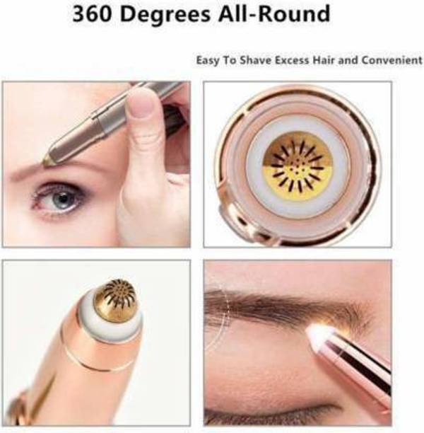 VILEZA Portable Cordless Eyebrow Trimmer, Eyebrow Trimmer 120 min  Runtime 0 Length Settings