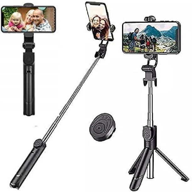 Arfila XT02 Professional Video and Picture Catcher Bluetooth Selfie Stick with Tripod Stand Features Monopod