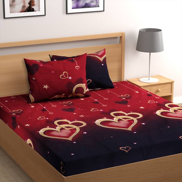 Flipkart SmartBuy 120 TC Microfiber Double Printed Flat Bedsheet