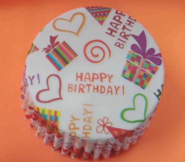 Granny N Nanny , Happy Birthday 50 Cavities Multicolor Cupcake Inserts