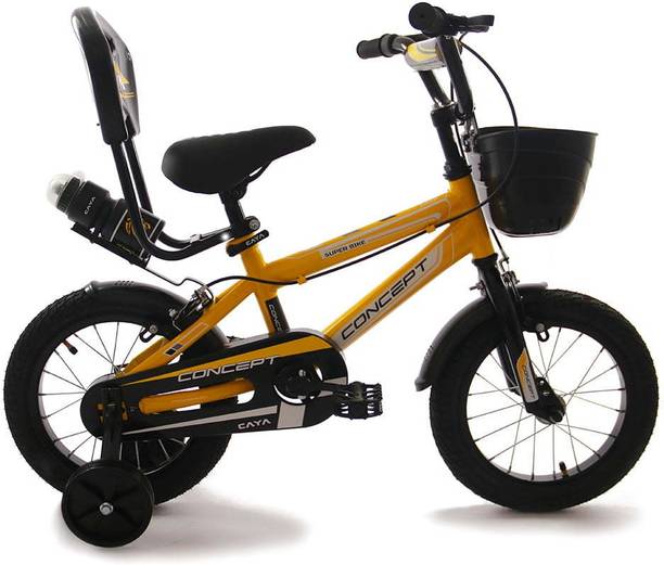 CAYA Concept 16" Bright Yellow Caliper Brakes, Lightweight Kids Bikes 16 T (inch) BMX Cycle