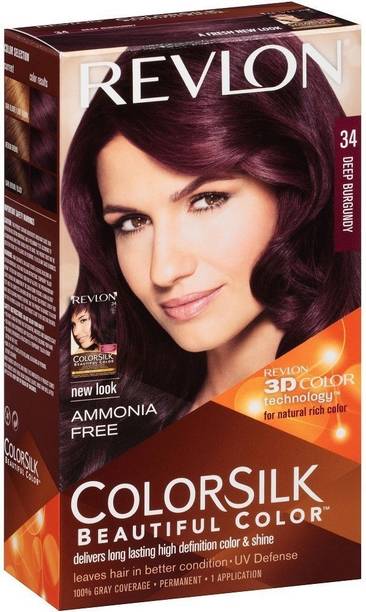 Revlon Deep Burgundy No-34 , Colorsilk Beautiful Hair Color