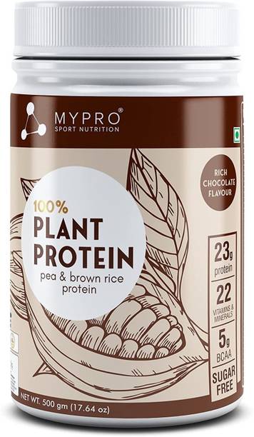 Mypro Sport Nutrition Plant Protein Powder Pea &Brown Rice Protein Plant Based Vegan Protein Supplement