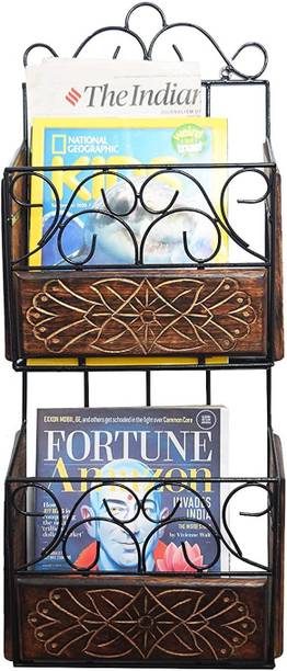 HusNain Magazine Newspaper & Book Wall Rack Wall Magazine Holders for Home & Office Wall Hanging Magazine Holder