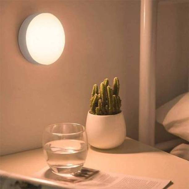 DandT Automatic sensor Magnetic led night light Home appliance night lamp induction LED night light for Home, Wardrobe, Bedroom, Kitchen and More Night Lamp (10 cm, White) Smart Sensor Light