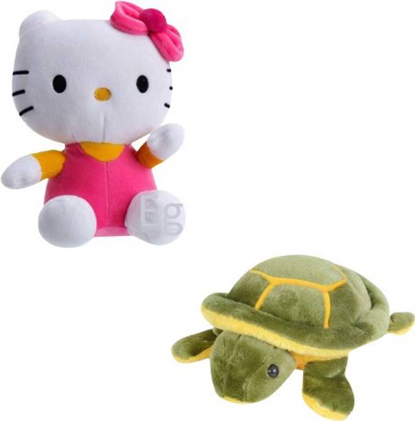 Eguds cute and plushie soft toy hello kitty, turtle, for kids & gifting  - 25 cm