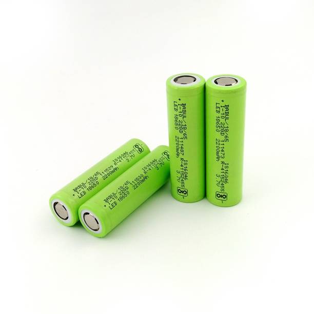 bahulya Li-ion _2200_mAh 18650 3.7v Rechargeable Pack of 4   Battery