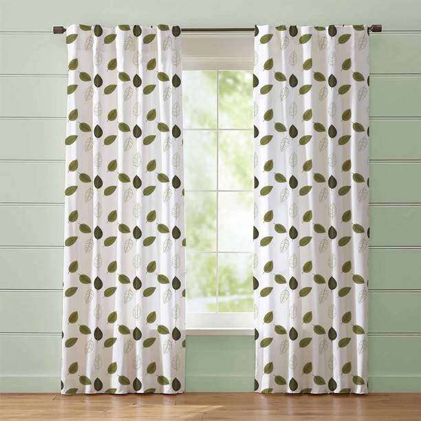 Cotonex 213 cm (7 ft) Cotton Door Curtain (Pack Of 2)