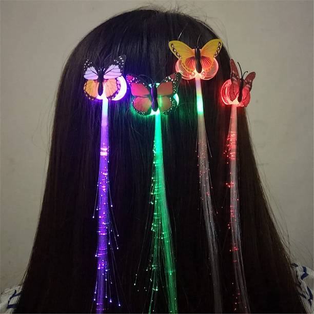 वेट2शॉप Light Butterfly Flashing Fashion Optic Fiber Creative Led light|pack of 4
