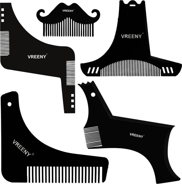 Vreeny Beard Shaper Tool Comb Beard Shaping tool Beard Comb for Men Home and Salon Use Men Beard Accessories