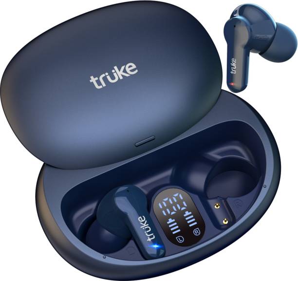 truke Buds S1 with Quad Mic ENC | 72Hrs Playtime | Sliding Design | AAC codec Bluetooth Headset