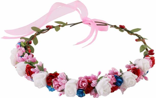 FLORE GAJRA TIARA, HAIR ACCESSORIES FLOWER GAJRA PRETTY TIARA ForU Hair Accessory Set