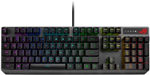 ASUS Rog Strix Scope RX Wired USB Laptop-size Gaming Keyboard Com