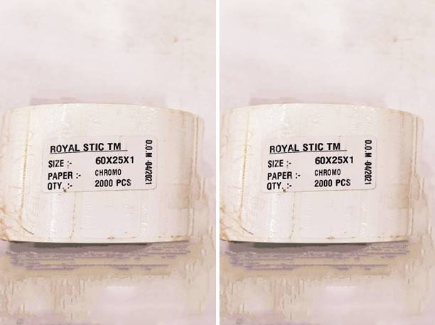 ROYAL STIC 60×25×1 Self Adhesive Paper Label