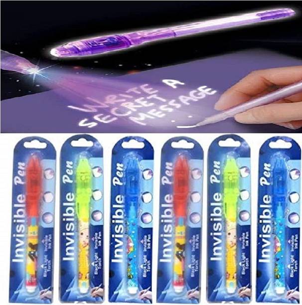 Karic 6 Pieces Invisible Ink Magic Pen Digital Pen