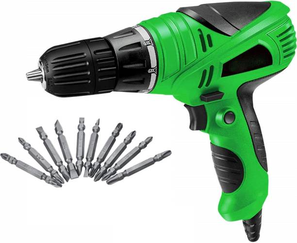 XDLB 10 mm Screw Gun with Ph +- Drill bit set SGN01 Reverse Forward and Torque Adjustment System SD58tr Plastic Compact Screwdriver Cum Drill SGN Machine with PH+- Drill Bit set (Variant color)- Collated Screw Gun